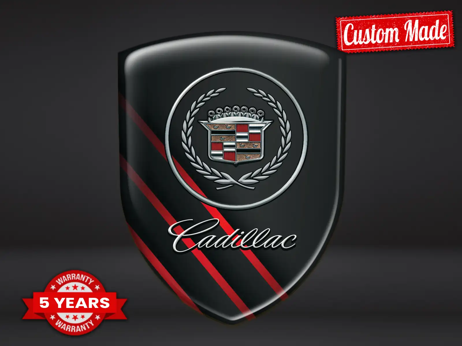 Cadillac Domes Emblem Racing Premium Limited Abzeichen